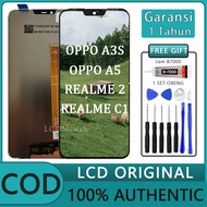 LCD OPPO A3S / LCD TOUCHSCREEN OPPO A3S CPH1803 CPH1853 LCD OPPO A5/LCD OPPO A12E/LCD REALME 2/LCD REALME C1 COMPLETE ORIGINAL