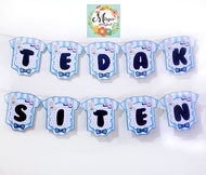 BANNER / BUNTING FLAG BABY CUSTOM AQIQAH / TEDAK SITEN / TURUN TANAH