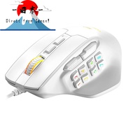 [Direct from Japan]
Red Samurai Wired Gaming Mouse White 15 Buttons MMO/FPS Compatible 12400 DPI RGB