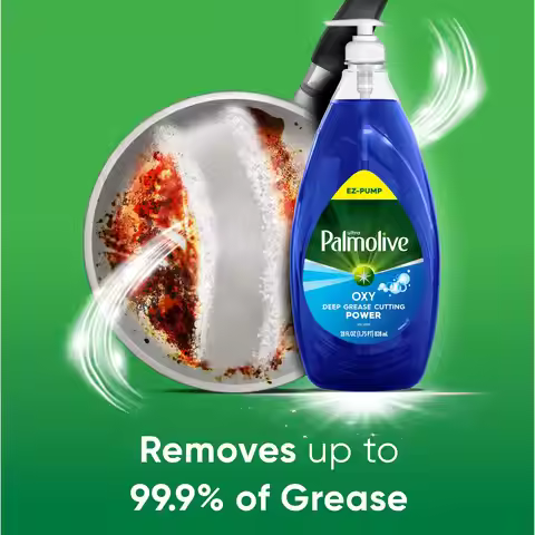 Palmolive Ultra Oxy Liquid Dish Soap, Deep Grease Cutting, 28 fl oz EZ-Pump Bottle