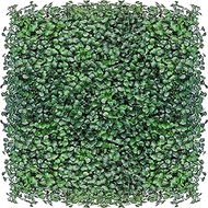 ODTORY Artificial Grass Wall Panels Backdrop,13 X 13 in 9P (10.8 sqft) UV-Anti New Bottom Plate Gree