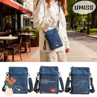UMISTYDREAM9IQ0 Mobile Phone Bag, Multiple Compartments  Cloth Shoulder Bag, Cute Adjustable Cartoon