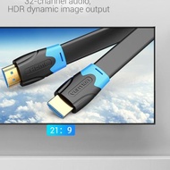 0.75m HDMI Cable Vention B02 High Speed Ver2.0 4K FHD 1080p 3D HDR - B02