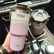 Tumbler with Handle 600mL/750mL/900mL/1050mL/1200mL Stainless Steel Double Layer Insulated Thermos Flask