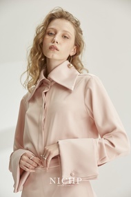 NICHp : IRENE TOP เสื้อเชิ้ต เสื้อเชิ้ตแขนยาว เสื้อทำงาน ใส่สบาย