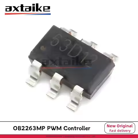 10-50PCS OB2263MP OB2263 0B2263 Marking 63*** SOT23-6 SMD 6Pin Current Mode PWM Controller IC