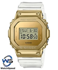 New G-Shock GM-5600SG-9 GM-5600SG-9D Metal GOLD Clear Semi-transparent Resin Watch GM5600SG9