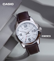 นาฬิกา Casioแท้ รุ่น MTP-1314L-7A นาฬิกาข้อมือผู้ชายสายหนัง สีน้ำตาล หน้าปัดขาว -ของแท้ 100% รับประกันสินค้า 1 ปีเต็ม