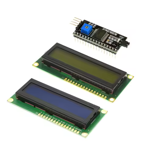 LCD1602 1602 LCD Module Blue / Yellow Green Screen 16x2 Character LCD Display PCF8574T PCF8574 IIC I