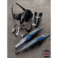 COVERSET BODYSET LAGENDA SRL 115 / 115Z Fi INJECTION HITAM KILAT BIRU BLUE STANDARD COLOR M SEKI SET