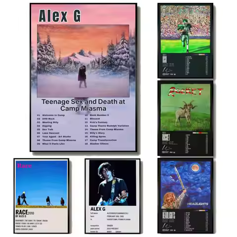 Album Cover A-Alex G Music Poster Modern Minimalist Wall Art Prints for Home Decor Interior Bedroom 