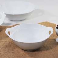 Wajan Keramik 18.5CM (1PCS) Putih Polos By Indo Keramik / Penggorengan Keramik / Wajan Kecil