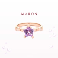MARON - Little Mythical Stars Ring with Amethyst (7.2mm) แหวนพลอยดาว พลอยอเมทิสต์ เงินแท้925