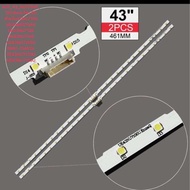 AOT_43_NU7100F_2X28แถบไฟ LED สำหรับ43NU7100 UE43N5570AU UE43NU7100 UN43NU7100 UE43NU7100U BN61-15482