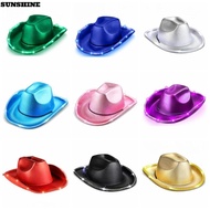 SUNSHINE Space Cowgirl Hat, EVA Composite Light Up Cowgirl Hat, Durable Comfortable Shiny LED Cowboy