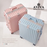 AVIVA 20/24/29 New High-End Aluminum Frame Luggage, Cup Holder, Front and Side Hooks, Embedded Combi