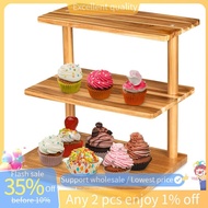Wood Display Stand Cupcake Stand 3 Tier Serving Tray
