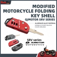 QJMOTOR SRV Series Modified Aluminum Alloy Folding Key Cover With Spring SRV250、SRV300、SRV600 SRV700