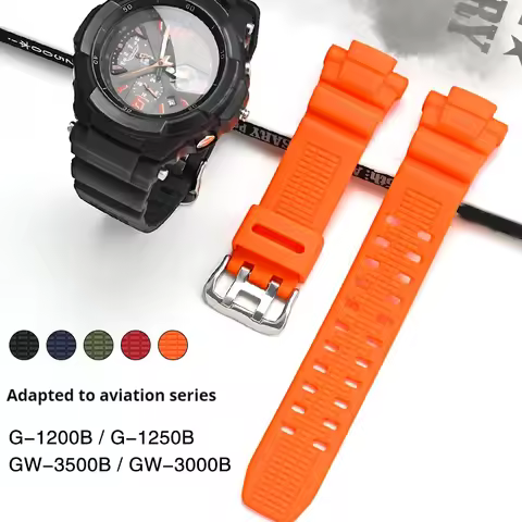 Strap for Casio G-Shock GW-3500B GW-3000B GW-2000 G-1200B G-1250B Silicone Rubber Band Watch Accesso