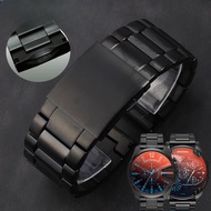 Watch Strap For Diesel Replace Original Watchbs Men Dz4318/Dz7305 Black Fine Steel Metal Watch 24 26 28Mm