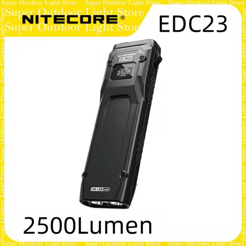 NITECORE EDC23 SABER Ultra Slim UHi EDC Flat LED Flashlight USB-C 2500Lumen Rechargeable Pocket Tact