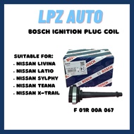 (100% Original) BOSCH Ignition Plug Coil - NISSAN Livina / Latio / Sylphy / Teana / X-Trail (F-01R-0