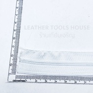 3-Tooth Nylon Zipper White 5 Yards