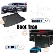 Chery Omoda 5/BYD ATTO 3 Boot Mat Rear Trunk Mat Back Trunk Custom Fit Oem ABS Non Slip Boot Tray