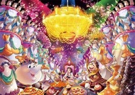 D-300-007 絕版 300 塊日本 拼圖 迪士尼 美女與野獸 貝兒 歡樂派對 puzzle disney beauty and the beast 日版