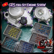 Y15ZR Y16ZR LC135 NVX155 GR5 TITANIUM SCREW CASING ENGINE Y15 Y16 LC V1 V8 ENGINE SKRU TITANIUM PURP