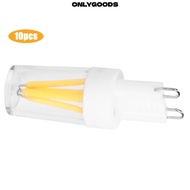 ONLYGOODS 10pcs G9 LED Bulb, 2W COB Filament G9 Light Bulb, Easy AC220V Warm White G9 Base Bulb Wall