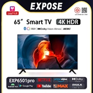 EXPOSE Pro TV 65 นิ้ว smart tv 4K UHD ทีวี75นิ้ว ทีวี 85 นิ้ว LED DTS Virtual ทีวีราคาถูกๆ 2568ปีล่า
