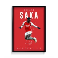 Football Photo | Saka Poster Wall Painting | Football Room Decor Poster | Photo Frames for Home Deco