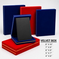 Premium Velvet Award Plaque Box | Kotak Baldu Sijil Anugerah | Gift Plaque Case Custom Ready