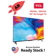 TCL 58P635 65 Inch 4K Ultra HD Google TV Android TV Smart TV Youtube Netflix