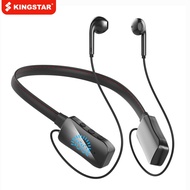 【The-Best】 Kingstar Wireless Bluetooth 5.2 Headset Neckband Earphones Long Standby Waterproof Sports Headphones Led Display Earbuds