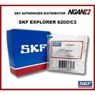 SKF EXPLORER 6200 C3, 2Z/C3 Deep Groove Ball Bearing (10MM X 30MM X 9MM)