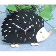 Same Day Delivery Cute Hedgehog Wall Clocks Creative Wall Clock Acrylic Clock Animal Home Wall Clock Children's Cartoon Wall Clock Wall-mounted clock
