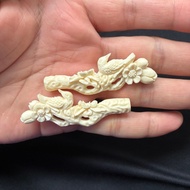 Perch holder for Puteh, Jambul, Shama bird cage (Bird and flower design) - B