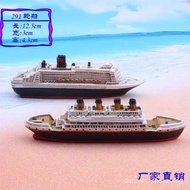 Titanic Cruise Ship Shipwreck Queen Mary Luxury Cruise Ship Tourist Ship Simulation Model Resin Prod
