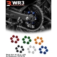 M10 ZX25R R25 CBR WR3 Gear Nut - Universal 10mm Sprocket Nuts