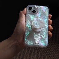 珍珠貝母手機殼 匠人手工製作的iPhone專屬手機殼 獨特自然禮物