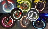 16pcs bike motorcycle car bicycle hot wheels reflective stickers wheel rims reflective stickers