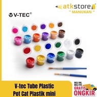 V-tec Plastic Paint Pot / Plastic Tube 3 5 ml (1 set contains 6)
