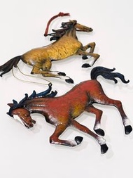 💯全新 懷舊 復古 鐵皮 玩具 馬 掛飾 Horse