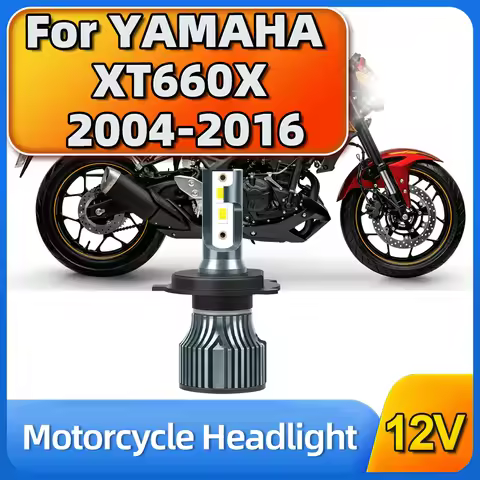 55W 10000LM Headlight Bulb Motorcycle 12V CSP 3570 Turbo Headlamp For YAMAHA XT660X 2004 2005 2006 2
