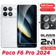 POCO F6 Pro 2024 Full Cover  Screen Protector Tempered Glass For PocoF6Pro ProF6 Poco F6Pro F6 F 6 6