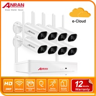 CCTV Security System 3/5MP CCTV Set Package 8 ANRAN Camera With 8 Channel NVR and IP Cameras CCTV Ca