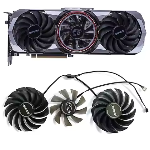 For Colorful Igame Geforce RTX 3060 3070 3090 Advanced RTX 3080 Ti RTX3090 Kudan RTX3070 Ti Fan 90mm