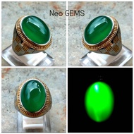 CINCIN BATU AKIK NATURAL IJO GARUT RING TANAM TOP QUALITY